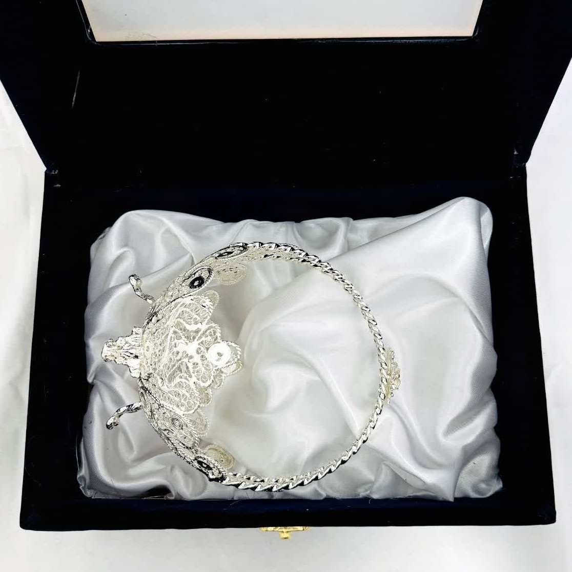 کشکول ملیله کاری نقره به همراه جعبه هدیه