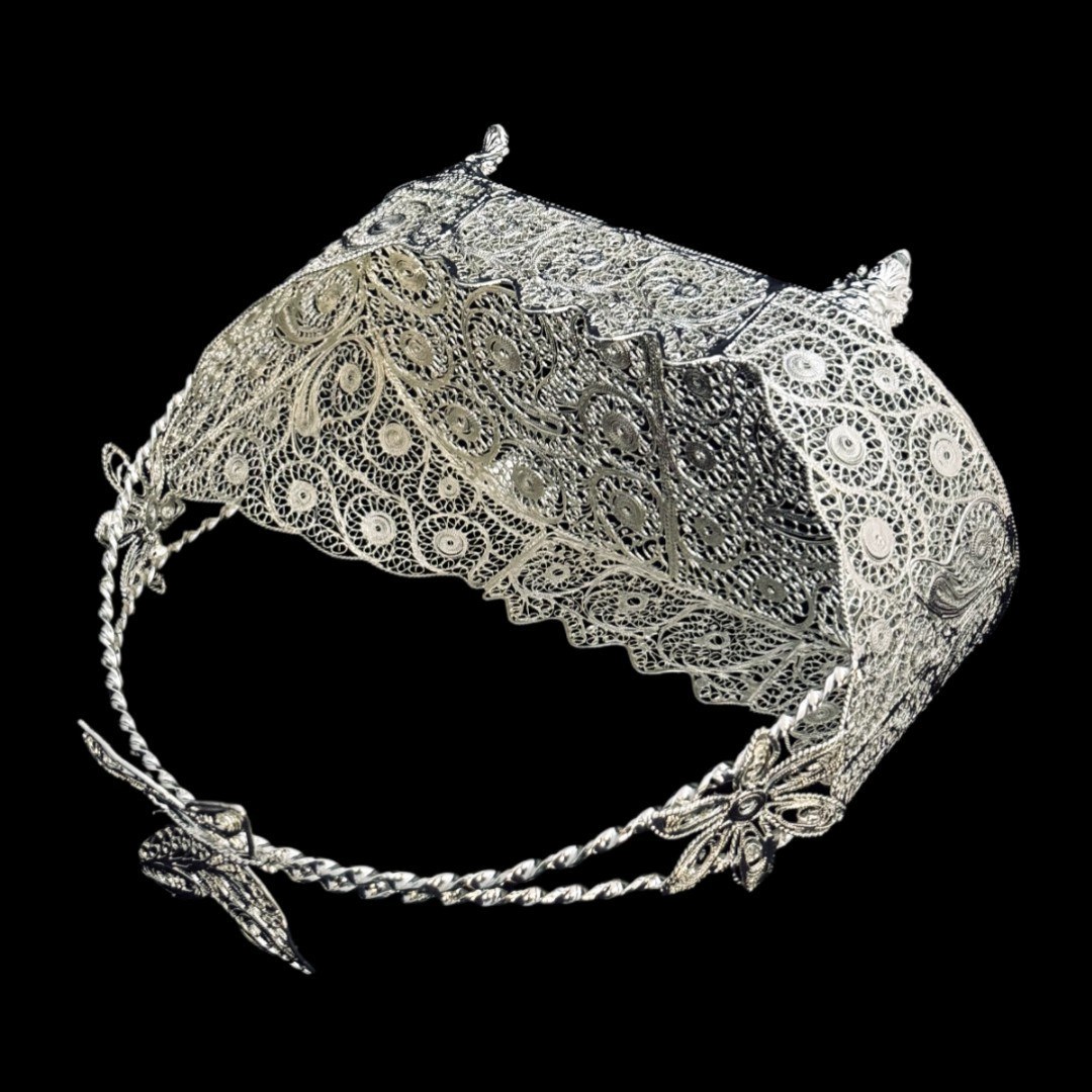 ظروف ملیله کاری کشکول تخت دسته زنبیل