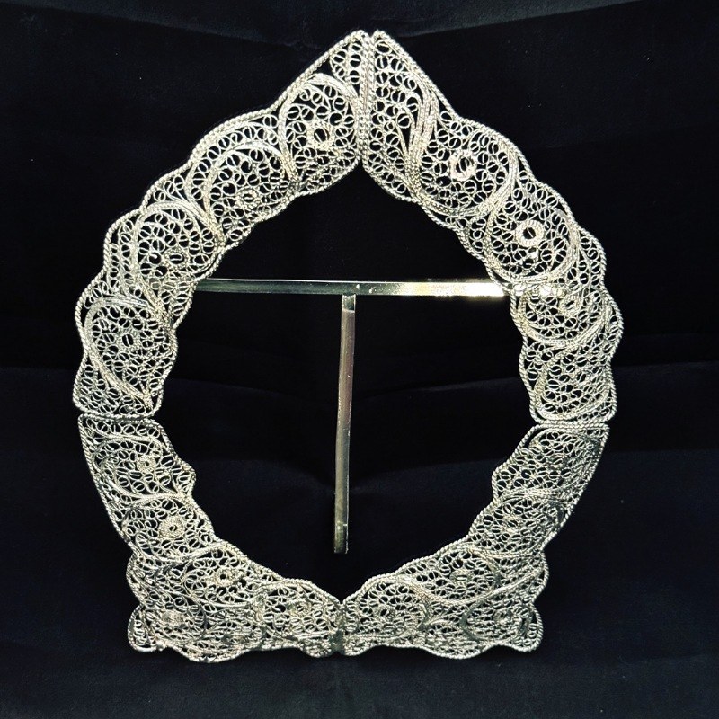 ظروف ملیله کاری قاب بیضی شماره چهار