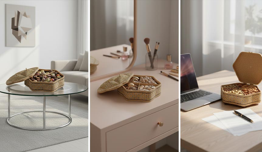 شکلات خوری خاتم کاری