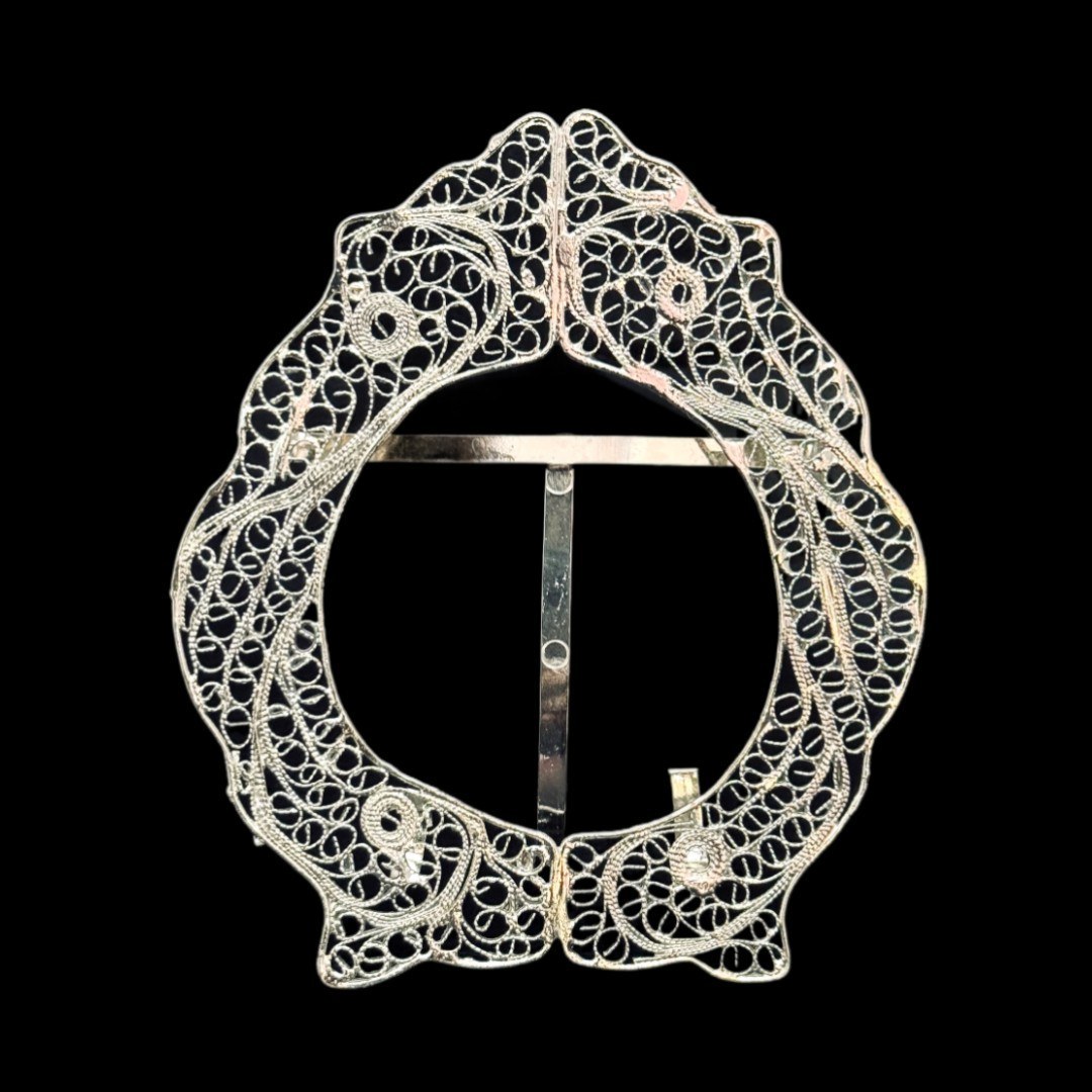 ظروف ملیله کاری قاب بیضی شماره یک