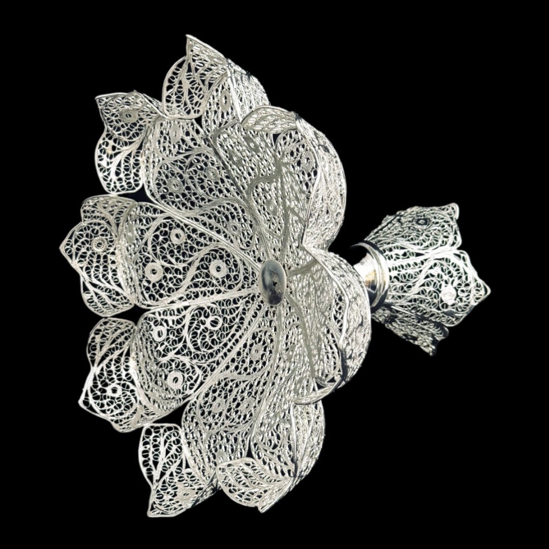 ظروف ملیله کاری میوه خوری سایز کوچک