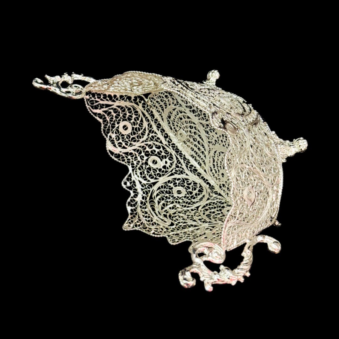 ظروف ملیله کاری کشکول پایه کوتاه شماره 2