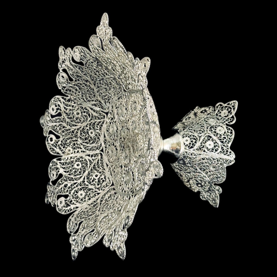 ظروف ملیله کاری شیرینی خوری سلطنتی بزرگ