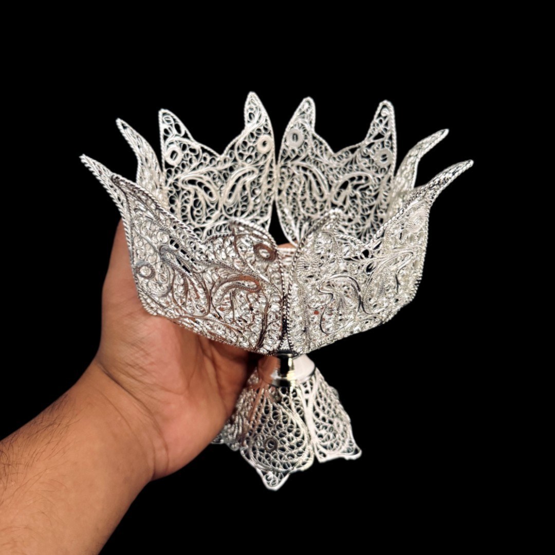 ظروف ملیله کاری کاسه اناری