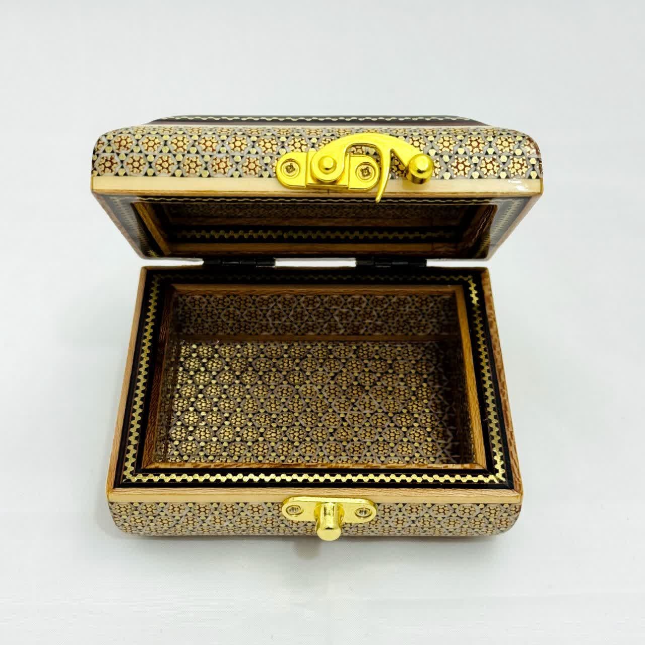 جعبه خاتم کاری مدل تمام خاتم تذهیب 10در12