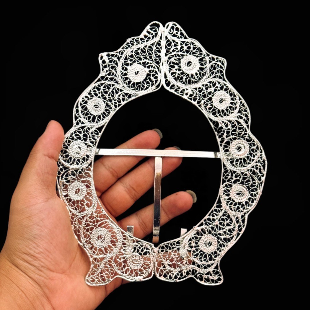 ظروف ملیله کاری قاب بیضی شماره دو