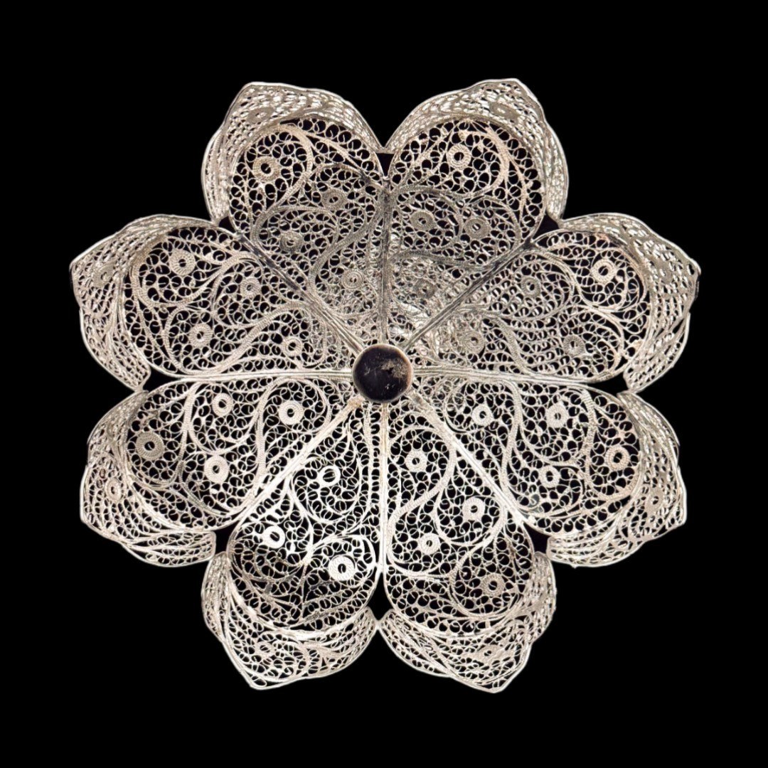 ظروف ملیله کاری میوه خوری سایز کوچک