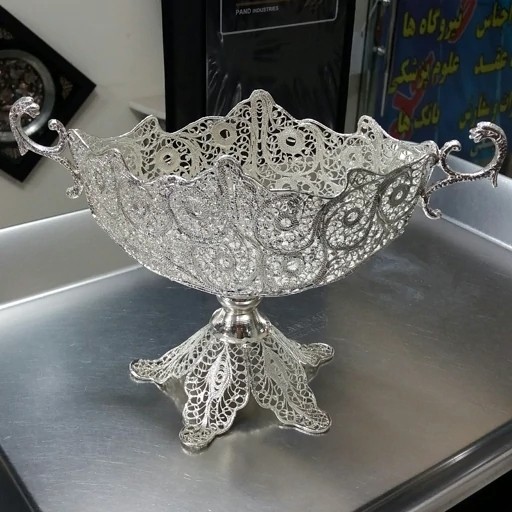 ست هدیه اداری ظروف ملیله کاری گلدان و کشکول