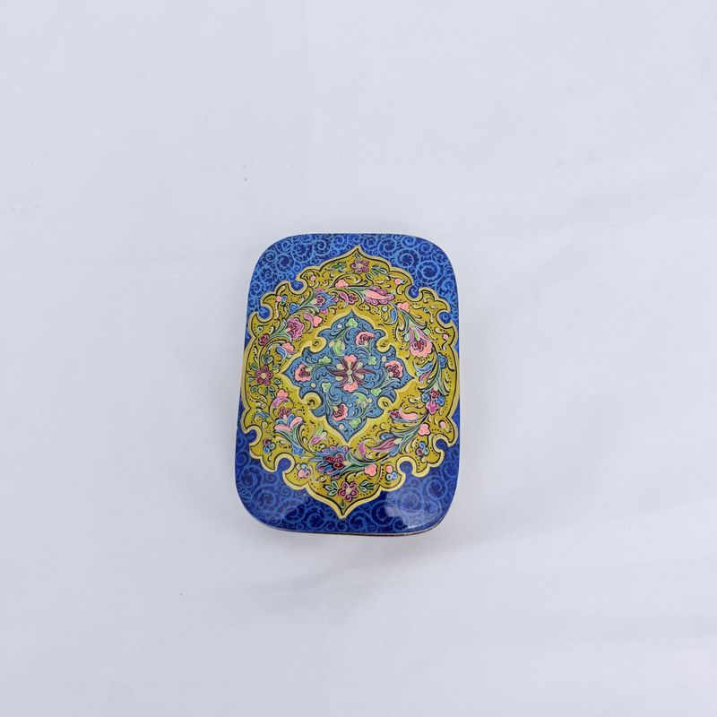 جعبه خاتم کاری جاکارتی کشویی مدل مینیاتور اسلیمی 5