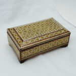 جعبه خاتم کاری استخونی مدل پره وارو 10در16 - Image 6