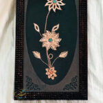 تابلو گل مسی فیروزه کوبی دوگل ساده - Image 8