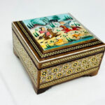 جعبه خاتم کاری پره وارو مدل چوگان 10در10 - Image 6