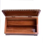 ست جعبه دستمال کاغذی و سطل و جا کاردی خاتم کاری طرح تذهیب - Image 4