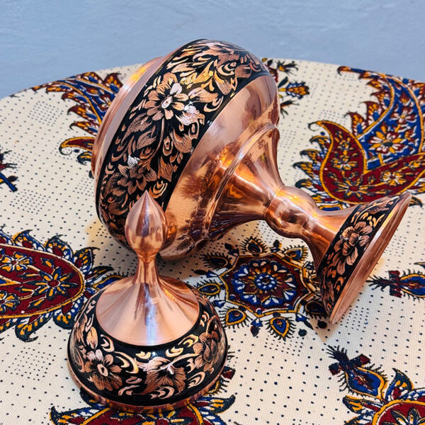شکلات خوری مسی الماس تراش 27 به همراه پلکسی - Image 15