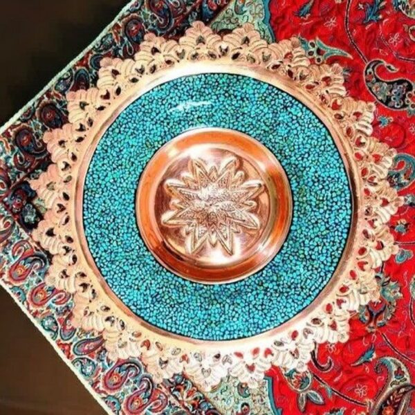 آجیل خوری مسی پرداز ارتفاع 30 سانت - Image 2