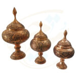 شکلات خوری پایه دار  قلمزنی مدل چهره بزرگ - Image 6