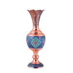 گلدان سنبلدان مس و پرداز  ارتفاع 29