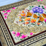 جعبه خاتم مدل سیمی نقاشی گل و بلبل - Image 11