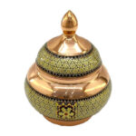 قندان مس و خاتم کاری شالدار 16 - Image 2