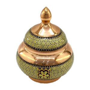 قندان مس و خاتم کاری شالدار 16