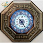 ساعت خاتم کاری هشت گوش ستاره قطبی با صفحه میناکاری