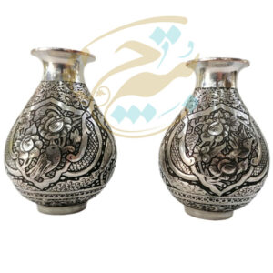 گلدان قلمزنی  ریز قلم اصفهان