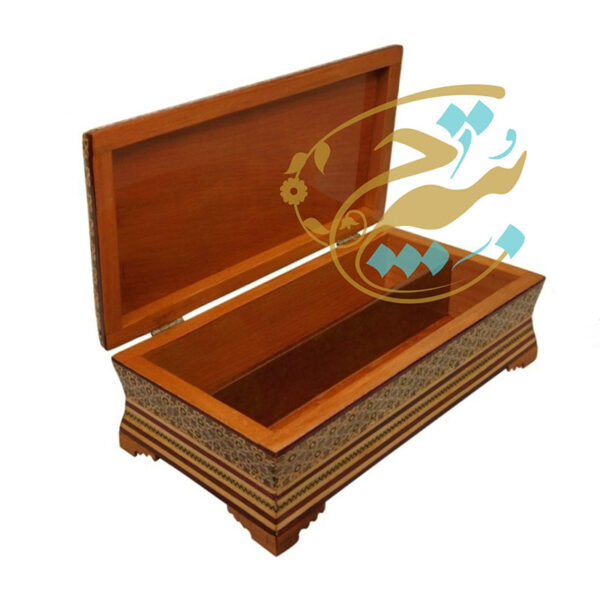 ست سه تیکه خاتم کاری جادستمالی ،جاکاردی،سطل مدل گل و مرغ آبی - Image 3
