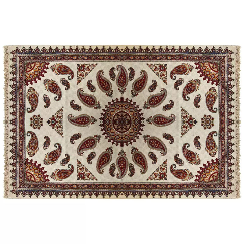 3QTRUL9XwRCydpUiALsGtsZA7Q9geqTCW2QC5XEfiqASkPWU6b.jpg سفره قلمکار و رومیزی طرح بته جقه درشت ترنج 135 در 200 سانت - Image 1