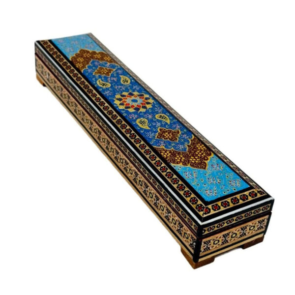 جامضرابی خاتم کاری استخونی  تذهیب 30 سانتی - Image 6