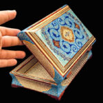 جعبه خاتم کاری مدل تمام خاتم حاشیه تذهیب 14در22 - Image 3