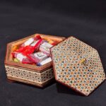 شکلات خوری خاتم کاری شش گوش بزرگ - Image 4