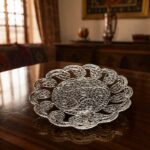 ظروف ملیله کاری شیرینی خوری دورترمه پایه کوتاه