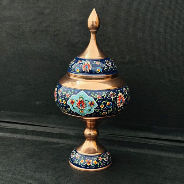 شکلات خوری مس و پرداز ارتفاع 35 با جعبه مخمل - Image 6