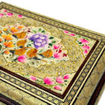 جعبه خاتم مدل سیمی نقاشی گل و بلبل - Image 9