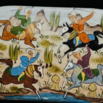 جعبه خاتم کاری چوبی کشویی مدل چوگان - Image 3