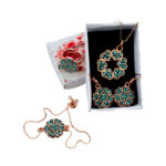 ست زیورآلات مسی فیروزه کوبی مدل 7 - Image 15