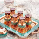 سرویس چای خوری فیروزه کوبی بُته چی - Image 2