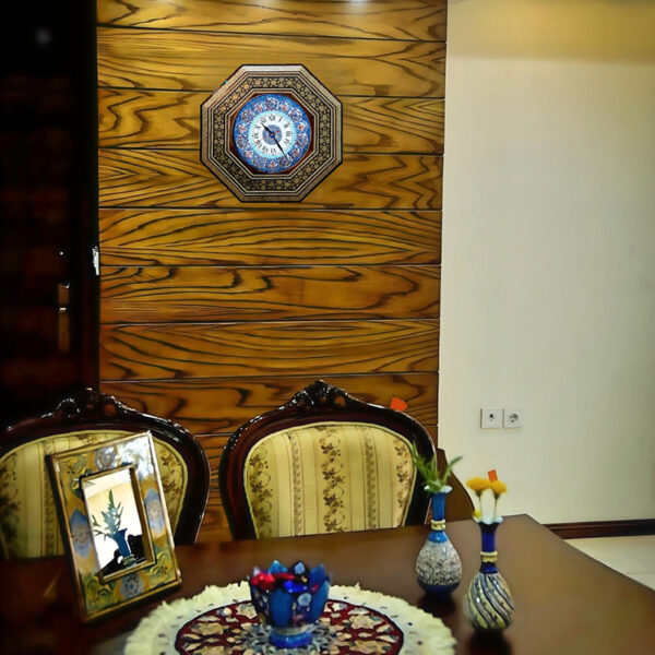 ساعت خاتم کاری هشت گوش ستاره قطبی با صفحه میناکاری - Image 3