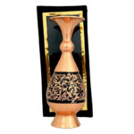 گلدان مسی الماس تراش 20سانت به همراه جعبه فانتزی - Image 3