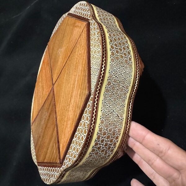 شکلات خوری خاتم کاری چهار درب  بزرگ 28در28 - Image 4
