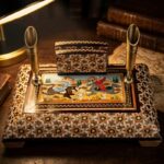 جاقلمی خاتم کاری 11در15 مدل چوگان