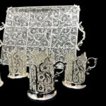 سرویس پذیرایی ملیله کاری (سینی و چای‌خوری) - Image 3