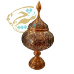 شکلات خوری پایه دار  قلمزنی مدل چهره - Image 5