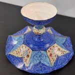 شیرینی خوری میناکاری 25 سانتی مدل گلبرگی - Image 4