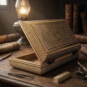 جعبه خاتم کاری مدل تمام خاتم  14در22