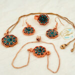 ست زیورآلات مسی فیروزه کوبی مدل 10 - Image 10