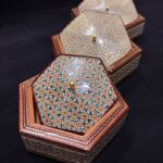 شکلات خوری خاتم کاری شش گوش بزرگ - Image 2
