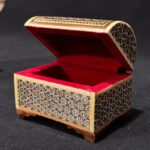 جعبه انگشتری خاتم کاری صندوقچه ای - Image 4