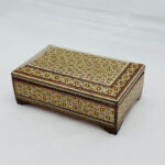 جعبه خاتم کاری استخونی مدل پره وارو 10در16 - Image 2